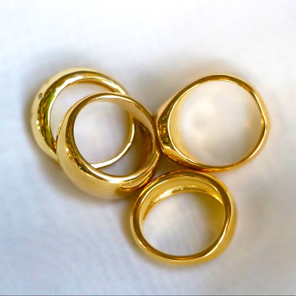 Pearl Shell Ring - 18K Gold - Picture 4 of 6